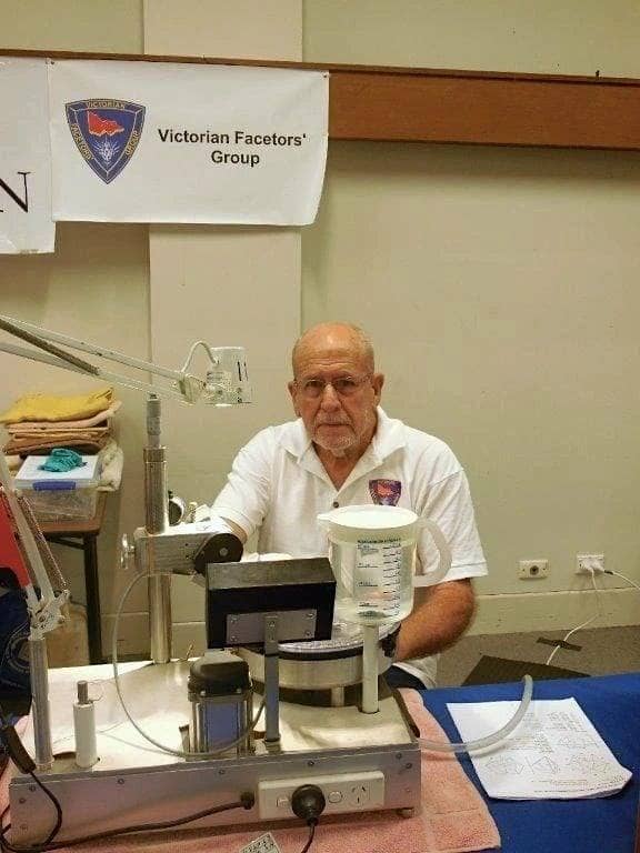 Faceting Demonstration at Vic Gemkhana 2016 - Geelong, Victoria(2)