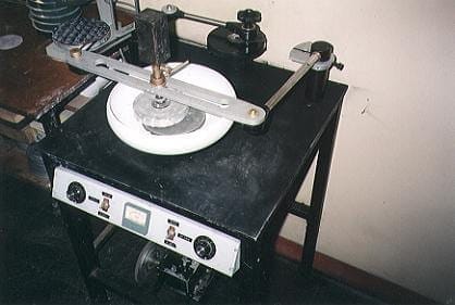 Mirror Polishing Machine designed and built by Laurie Hall