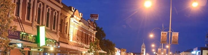 Horsham Street Scene. Location of Horsham Workshop